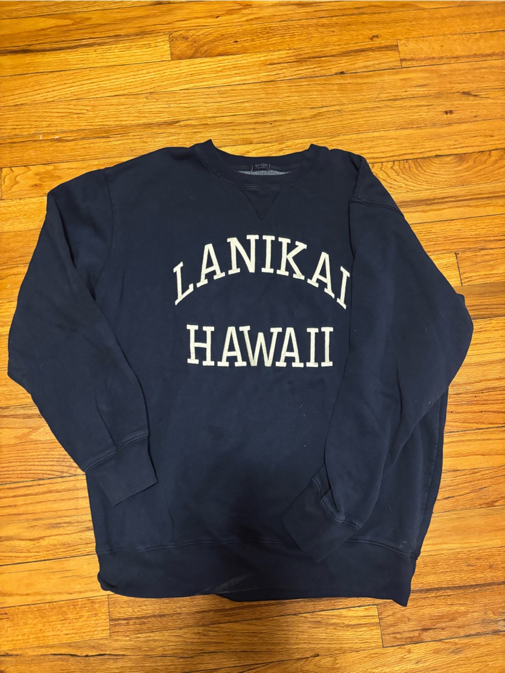 Brandy Melville Navy Blue 'Lanikai Hawaii' Pullover Hoodie